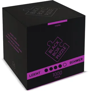 Black Box Puzzle 1000 Teile - Blackbox Puzzel mit Überraschungs-Motiv ohne Vorlage, schweres Puzzle Erwachsene anspruchsvoll, Puzzle-Box Tiere (2025)