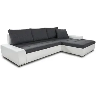 Sofnet Ecksofa 5-Sitzer Textil Grau