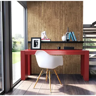 Newroom Vliestapete braun Tapete Holzwand Holzbalken,Holz,Streifen, Tapete Holzoptik Holztapete 3d Optik Holztapete Vintage Holz Optik Holzwand Vliestapete Holz Wohnzimmer Schlafzimmer Büro Flur Holzbalken Holzlatten, Naturholz braun