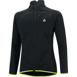 Airtracks Herren Thermo Fahrradjacke Pro Line L schwarz-neon / warme Softshell Radjacke für kalte und lange Touren im Herbst-Winter - Schwarz - L
