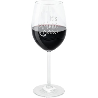 Leonardo Weinglas mit Gravur I Personalisierte Weingläser für Rotwein I 460ml I Spülmaschinenfest I Wine O'Clock I Geschenke für Frauen