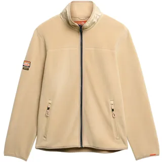 Superdry Herren Active Full Zip Fleecejacke Hafer Beige XL - XL