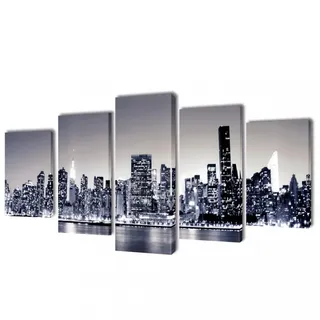 Bilder Dekoration Set Monochrome New York 100 X 50 Cm Vidaxl