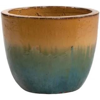 Dehner Sparta Ø 30 x 24 cm Terracotta/Blau