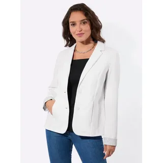 Witt Weiden Jerseyblazer gestreift Weiß 42