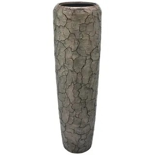 Flingora Bodenvase Brook, mit Einsatz - Fiberglas - Indoor - Bronzebraun - Höhe 117 cm braun Ø 34 cm x 117 cm