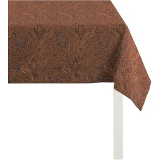 Tischdecke APELT "3313 INDIAN SUMMER" Tischdecken Gr. B/L: 100 cm x 100 cm, 1 St., quadratisch, braun (bronzefarben) Tischdecken Herbstzeit, Herbstdeko