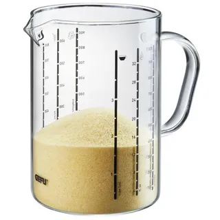 GEFU Messbecher Meti 1000 ml Glas Transparent Klar 1 l