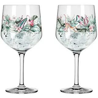 Ritzenhoff Gläser-Set Schattenfauna Gin Kelch 2er Set H24 #5 #6, Kristallglas bunt