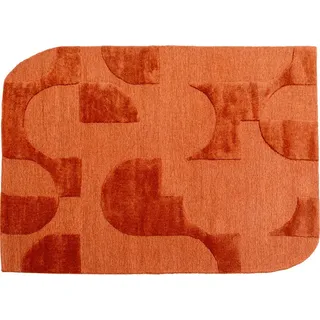 Kare DESIGN Teppich Flow Orange 57929 Mischgewebe 170 x 240 cm