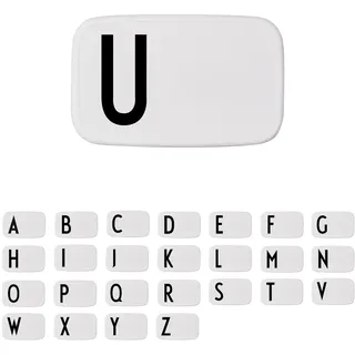 Design Letters Buchstaben Brotdose für Kinder, Erwachsene A-Z | Lunchbox BPA frei | Lunchbox Erwachsene | Personalisierte Geschenke | Ideal als Snackbox, Frühstücksbox, Brotbox Kinder, Brotdose Schule
