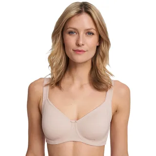 Susa BH Damen mit Bügel Milano I Damen-BHS mit gemoldeten Cups I Angenehmes Hautgefühl, hoher I Verstellbare Träger, Häkchenverschluss - 90E