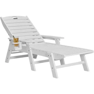 Vevor Sonnenliege 181 x 53 x 0 cm Weiß