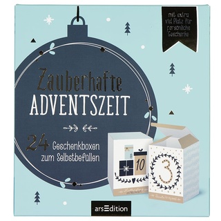 ars edition Adventskalender zum Befüllen "Zauberhafte Adventszeit"