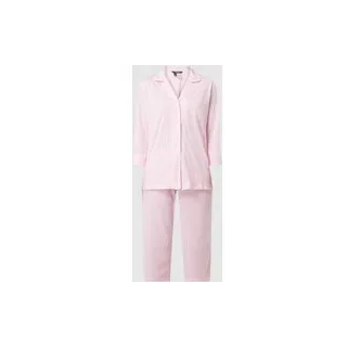 Pyjama mit Streifenmuster, Rosa, XS