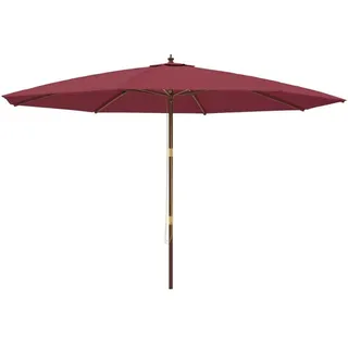 vidaXL Sonnenschirm mit Holzmast 400 x 273 cm Bordeauxrot