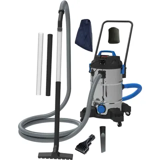 AquaForte - Teichschlammsauger Pro 1200W, 35L Tank, Saugtiefe bis 2,5m | Kabellänge: 4m, ausgestattet mit Tauchpumpe, inkl. zubehör