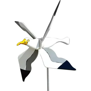 ACAREY Möwe Windmühle Holiday Garten Harz Windspiel Vogel Gartenstecker Balkon Terrasse Für Outdoor Garten Wind Decoration Geschenk