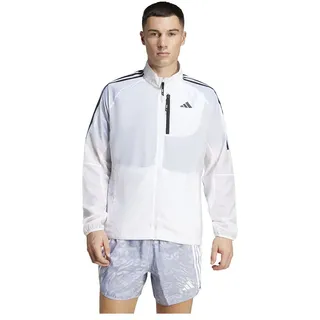 adidas Own the Run 3-Streifen Packable Jacke White XL
