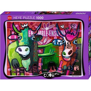 HEYE Puzzle »Striped Cows Puzzle 1000 Teile«, Puzzleteile