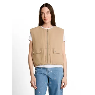 Tom Tailor Kurzweste Beige S