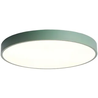 AIRUI Macaron Rund Deckenleuchte Kinderzimmer Modern LED-Lampe Für Jungen Mädchen Schlafzimmer Wohnzimmer Kindergarten,Green+WarmLight-40cm