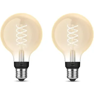 Philips Hue Ampoule Vintage Filament Globe G93 E27 Eur (double Pack) - Philips Hue Ampoule Vintage Filament Globe G93 E27 Eur (double Pack)