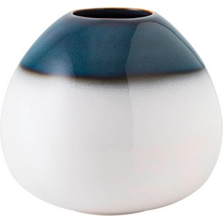 like.Villeroy & Boch Vase Lave Home, Blau, Weiß, Keramik, 13 cm, Dekoration, Vasen, Keramikvasen
