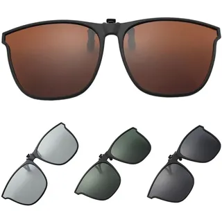 YSJCHEBS 4-Rahmen-Sonnenbrille Zum Aufstecken, Sonnenbrille Zum Aufstecken Für Herren, Polarisierte Sonnenbrille Zum Aufstecken Für Damen, Sonnenbrille Zum Aufstecken Für Herren Zum Radfahren - Einheitsgröße