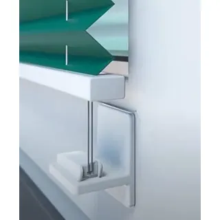Plissee zum kleben 4er Set Aerolux Klebeträger mit Spannschuh zur Montage auf dem Fensterrahmen