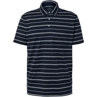 Tchibo - Jersey-Poloshirt - Herren - Gr. S - dunkelblau/gestreift
