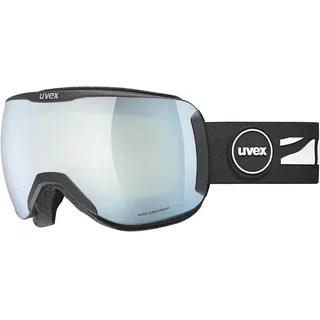 Uvex downhill 2100 CV - kontrastverstärkende Skibrille mit schmalem Rahmen und extra weitem Sichtfeld für Damen und Herren, black SL/whit-gree