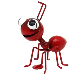 Dekohelden24 Magnet Metall Tiere mit Magnet / Kühlschrankmagnet, Motiv über Dropdown-Menü (1-St) rot 7 cm x 7 cm x 8 cm