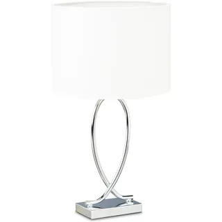 Relaxdays Tischlampe Silber