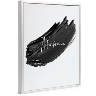 Monframe Schattenfugenrahmen - 30x45 cm - Silber - für Leinwandbilder auf Keilrahmen - Leerrahmen ohne Glas und Rückwand