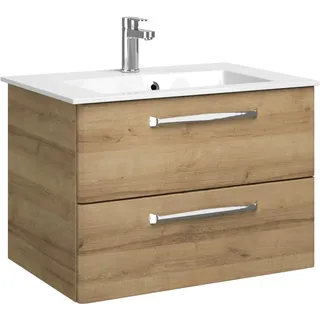 Pelipal Waschbeckenunterschrank Trentino Riviera Eiche 75 cm