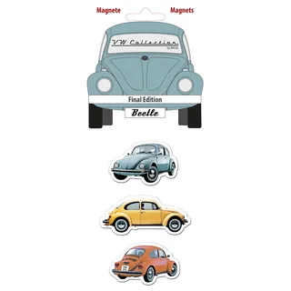 BRISA VW Collection - Käfer Kühlschrankmagnete 3er Set | Blau