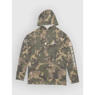Salty Crew Langarm-rash Guard Green Camo M