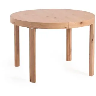 DAHEIM Esstisch mit Auszug Colleen Ø 120/170 cm Holz Braun Eiche