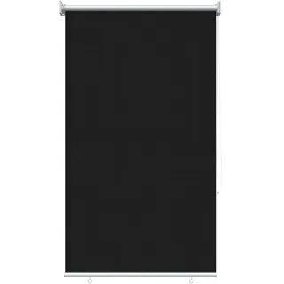 vidaXL Außenrollo 80 x 230 cm Schwarz HDPE