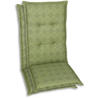 XXXLutz GO-DE Sesselauflage hoch, (Set, 2 St.) B/H/T: 50 cm x 120 48 grün Gartenstuhlauflagen Gartenmöbel-Auflagen Gartenmöbel, Gartendeko