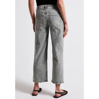 STREET ONE STREET ONE, Damen, Gr. 30, Länge 28, grau (light grau washed), Jeans, 89% Baumwolle, 8% Polyester, 3% Elasthan, unifarben, casual, knöchelfrei, Jeans, Middle Waist, Topseller