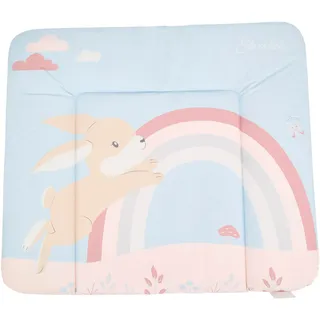 Wickelauflage STERNTALER "Hanni", bunt (graublau), B:72cm L:85cm, PVC-Folie, Polyester, Wickelauflagen, Wickelauflage, Made in Europe