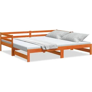 vidaXL Tagesbett 90 x 200 cm Wachsbraun