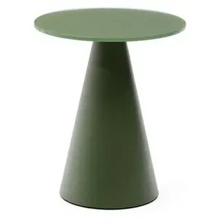 Kave Home Beistelltisch Wilshire Glas Grün 35 cm