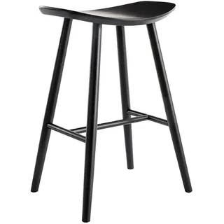 miliboo Barhocker Nussbaum 65 cm Schwarz