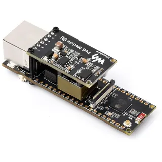 Waveshare ESP32-S3 ETH Development Board, 10/100Mbps RJ45 Ethernet Port, Wi-Fi & BT Support, 240MHz Dual Core Processor, Onboard Type-C Port and TF Card Slot, PoE Module