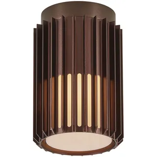 Nordlux Deckenleuchte Aluminium 188,0 cm E27 dimmbar IP54 braun