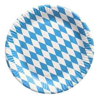 Papstar Pappteller rund Ø 23 cm 500 St. Bayrisch Blau