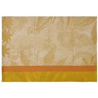 Le Jacquard Francais Platzset Beschichtete Tischsets (2x Set) Sinharâja Fauve 36x50 cm, (Set, 2-St), beschichtet gelb